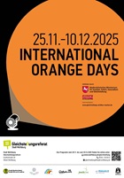 Plakat der International Orange Days 2025