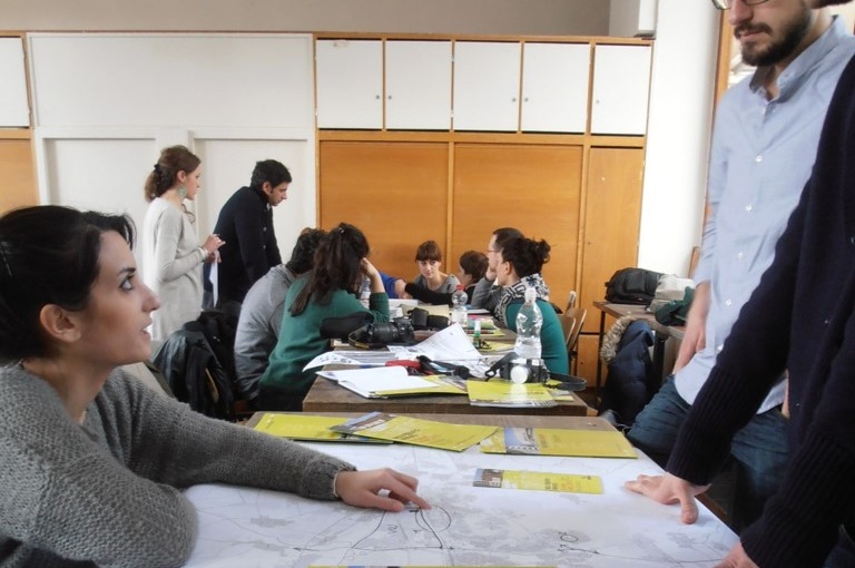 Workshop mit Studierenden der Universität Florenz im Alvar-Aalto-Kulturhaus