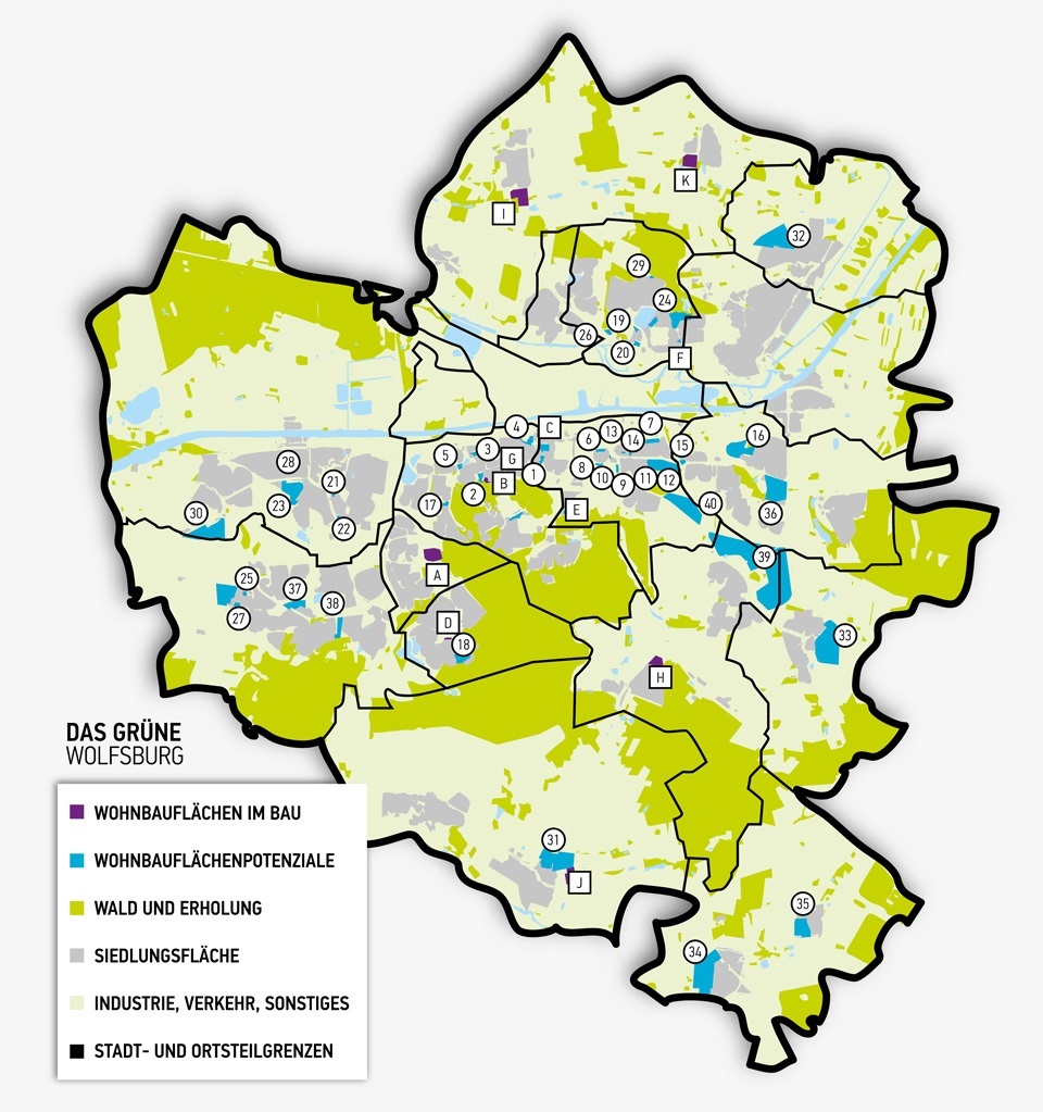 Stadt Wolfsburg - Wolfsburg bleibt grün