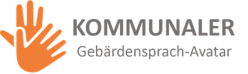 Das Logo des Kommu7nalen Gebärdensprach-Avatars