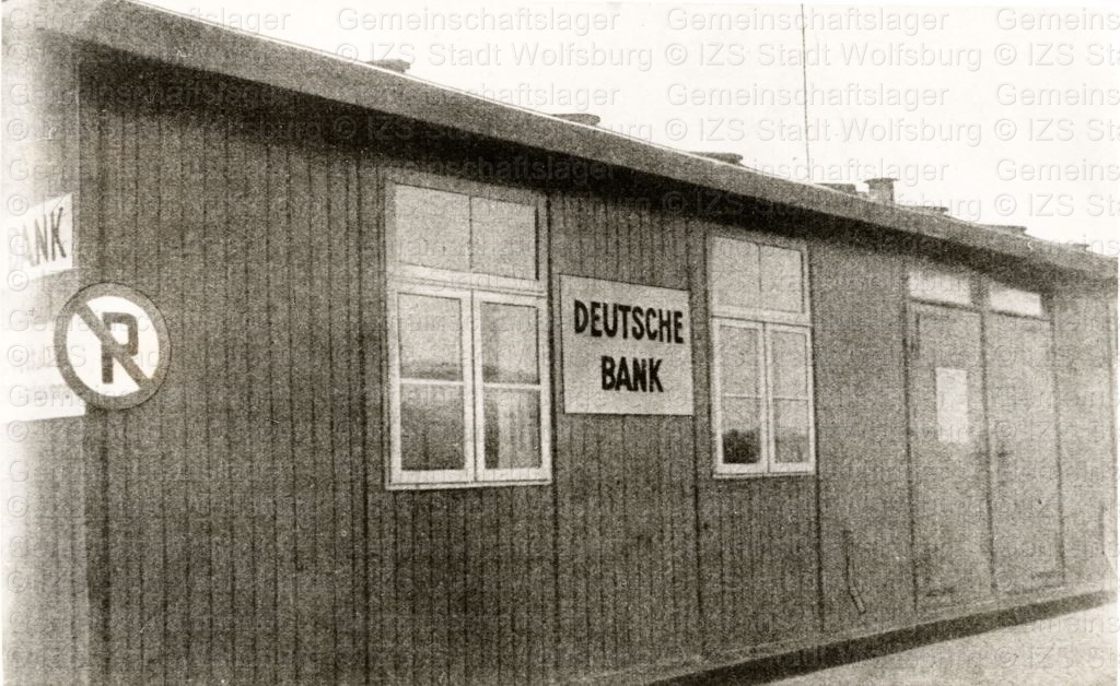Filiale der Deutschen Bank im Gemeinschaftslager 1943; Fritz Heidrich