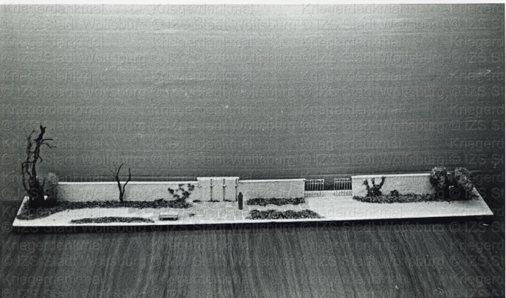 Modell des Entwurfs Werner Lindners, Foto: Friedrich Eichstaedt; StadtA WON, HA 10843, Bd. 2