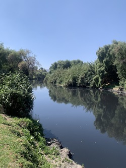 Verschmutzung am Fluss Atoyak