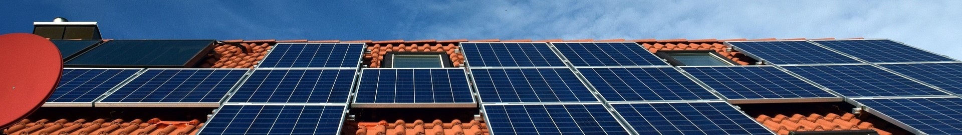 A roof with solar modules